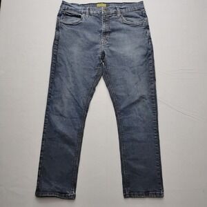 Urban Star Mens Relaxed Fit Straight Leg Blue Jeans 40x31 Dark Wash Denim